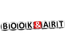 livro 3D e texto de Art Button Click Here Block ilustração stock livro 3D e texto de Art Button Click Here Block ilustração stock