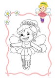 Livro de coloração - fairy 6 ilustração stock Livro de coloração - fairy 6 ilustração stock