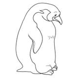 Livro para colorir (pinguim) ilustração royalty free Livro para colorir (pinguim) ilustração royalty free