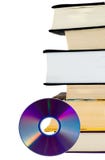Livros e CD foto de stock royalty free Livros e CD foto de stock royalty free