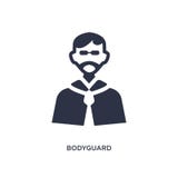 livvaktsymbol på vit bakgrund Enkel beståndsdelillustration från diskotekbegrepp royaltyfri illustrationer livvaktsymbol på vit bakgrund Enkel beståndsdelillustration från diskotekbegrepp royaltyfri illustrationer