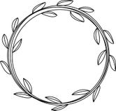 Liście obramiają set Herbarium Projektuje element dla zaproszeń ślub, urodziny Dla poczt?wkowego projekta ilustracji Liście obramiają set Herbarium Projektuje element dla zaproszeń ślub, urodziny Dla poczt?wkowego projekta ilustracji