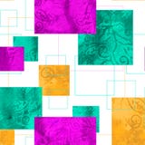 Ljus sömlös modell med den geometriska prydnaden stock illustrationer Ljus sömlös modell med den geometriska prydnaden stock illustrationer