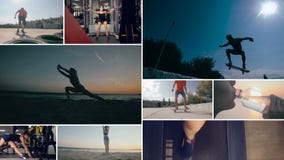 Lo sport attivo multiscreen Video parete con la gente che fa gli sport video d archivio Lo sport attivo multiscreen Video parete con la gente che fa gli sport video d archivio