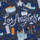 Loas Angeles Symbols απεικόνιση αποθεμάτων Loas Angeles Symbols απεικόνιση αποθεμάτων