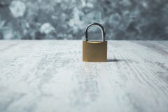 Lock on table royalty free stock images Lock on table royalty free stock images