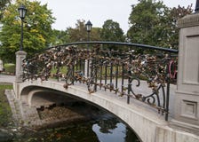 Locks On The Bridge - A Symbol Of Eternal Love. Stock Photography