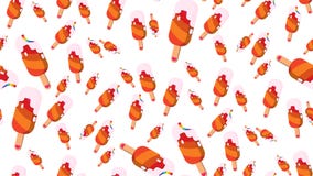 Lody bezszwowa deseniowa czerwień ilustracja wektor Lody bezszwowa deseniowa czerwień ilustracja wektor