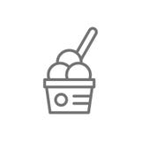 Lody pi?ki w fili?ance, takeaway kreskowa ikona royalty ilustracja Lody pi?ki w fili?ance, takeaway kreskowa ikona royalty ilustracja