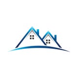 Loge le logo d'immobiliers illustration libre de droits Loge le logo d'immobiliers illustration libre de droits
