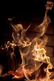 Logfire в камине стоковая фотография Logfire в камине стоковая фотография