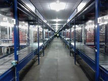 Logistics warehouse conveyor belt