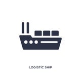logistisch schippictogram op witte achtergrond Eenvoudige elementenillustratie van levering en logistiekconcept royalty-vrije illustratie logistisch schippictogram op witte achtergrond Eenvoudige elementenillustratie van levering en logistiekconcept royalty-vrije illustratie