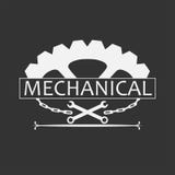 Logo Badge Mechanical Modern Vintage-Stijl stock illustratie Logo Badge Mechanical Modern Vintage-Stijl stock illustratie
