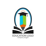 Education logo for smart people stock illustration Education logo for smart people stock illustration