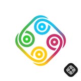 Logo coloré de style tribal abstrait illustration de vecteur Logo coloré de style tribal abstrait illustration de vecteur
