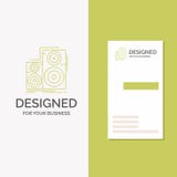 Logo d'affaires pour l'audio, haute fid?lit?, moniteur, haut-parleur, studio Calibre vert vertical de carte d'affaires/de visite illustration stock Logo d'affaires pour l'audio, haute fid?lit?, moniteur, haut-parleur, studio Calibre vert vertical de carte d'affaires/de visite illustration stock