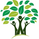 Logo d'illustration de vecteur d'arbre généalogique illustration stock Logo d'illustration de vecteur d'arbre généalogique illustration stock