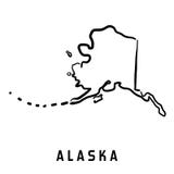 Logo de l'Alaska illustration de vecteur Logo de l'Alaska illustration de vecteur