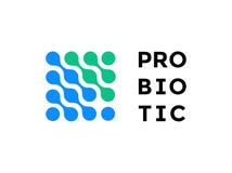 Logo de paquet de vecteur de nourriture biologique d'icône de Probiotics illustration stock Logo de paquet de vecteur de nourriture biologique d'icône de Probiotics illustration stock