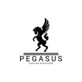 Logo de Pegasus Symbole de la meilleure qualité d'affaires de Pegasus illustration stock Logo de Pegasus Symbole de la meilleure qualité d'affaires de Pegasus illustration stock