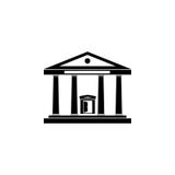 Logo de silhouette du palais de justice illustration stock Logo de silhouette du palais de justice illustration stock