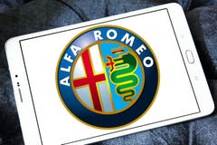 Logo de voiture de romeo d'alpha photographie stock libre de droits Logo de voiture de romeo d'alpha photographie stock libre de droits