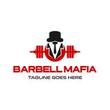 Logo della mafia del bilanciere royalty illustrazione gratis Logo della mafia del bilanciere royalty illustrazione gratis