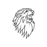 Logo della testa del leone illustrazione di stock Logo della testa del leone illustrazione di stock