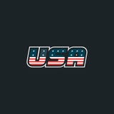 Logo des Etats-Unis avec des ?l?ments de drapeau des Etats-Unis Insigne des Etats-Unis Illustration de vecteur illustration libre de droits Logo des Etats-Unis avec des ?l?ments de drapeau des Etats-Unis Insigne des Etats-Unis Illustration de vecteur illustration libre de droits