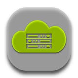 Logo di App dei server ospite della nuvola royalty illustrazione gratis Logo di App dei server ospite della nuvola royalty illustrazione gratis