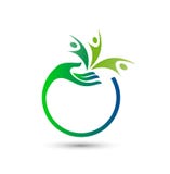 Logo di cura della gente illustrazione vettoriale Logo di cura della gente illustrazione vettoriale