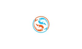 Logo di vettore di logo del pesce di Koi royalty illustrazione gratis Logo di vettore di logo del pesce di Koi royalty illustrazione gratis
