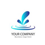 Logo et vecteur d'éclaboussure de vague illustration de vecteur Logo et vecteur d'éclaboussure de vague illustration de vecteur