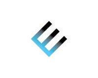 Logo-Ikonendesign des Buchstaben E stock abbildung Logo-Ikonendesign des Buchstaben E stock abbildung