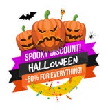 Logo ou label de vente de Halloween Photos stock Logo ou label de vente de Halloween Photos stock