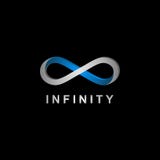 logo réaliste de symbole de l'infini 3D illustration libre de droits logo réaliste de symbole de l'infini 3D illustration libre de droits