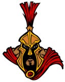 Logo spartiate/Trojan de mascotte Illustration Libre de Droits Logo spartiate/Trojan de mascotte Illustration Libre de Droits
