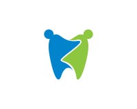 Logo Template dental ilustração royalty free Logo Template dental ilustração royalty free