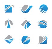 Logos et icônes abstraits de traînée illustration de vecteur Logos et icônes abstraits de traînée illustration de vecteur
