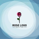 Logotipo com uma rosa Logotipo dos TERMAS Logotipo cosmético Produtos de beleza ilustração royalty free Logotipo com uma rosa Logotipo dos TERMAS Logotipo cosmético Produtos de beleza ilustração royalty free