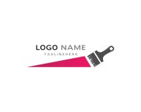 logotipo da casa da pintura ilustração royalty free logotipo da casa da pintura ilustração royalty free