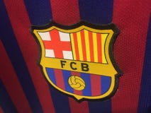 Logotipo de Barcelona del club de Futbol foto de archivo libre de regalías Logotipo de Barcelona del club de Futbol foto de archivo libre de regalías
