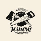 Logotipo de la carpintería Artesanía en madera, icono de la carpintería o etiqueta Ejemplo del vector de las letras ilustración del vector Logotipo de la carpintería Artesanía en madera, icono de la carpintería o etiqueta Ejemplo del vector de las letras ilustración del vector