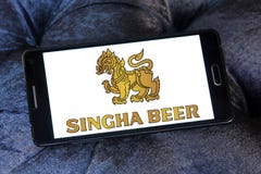 Logotipo de la cerveza de Singha Fotografía de archivo libre de regalías Logotipo de la cerveza de Singha Fotografía de archivo libre de regalías