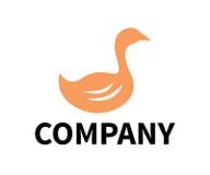 Logotipo de la granja del pato ilustración del vector Logotipo de la granja del pato ilustración del vector