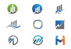 Logotipo de las finanzas del negocio stock de ilustración Logotipo de las finanzas del negocio stock de ilustración