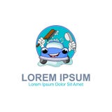 Logotipo del t?nel de lavado libre illustration Logotipo del t?nel de lavado libre illustration