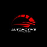 Logotipo do carro na linha simples vetor do molde do projeto gráfico ilustração royalty free Logotipo do carro na linha simples vetor do molde do projeto gráfico ilustração royalty free