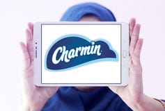 Logotipo do tipo do papel higiênico de Charmin imagens de stock Logotipo do tipo do papel higiênico de Charmin imagens de stock